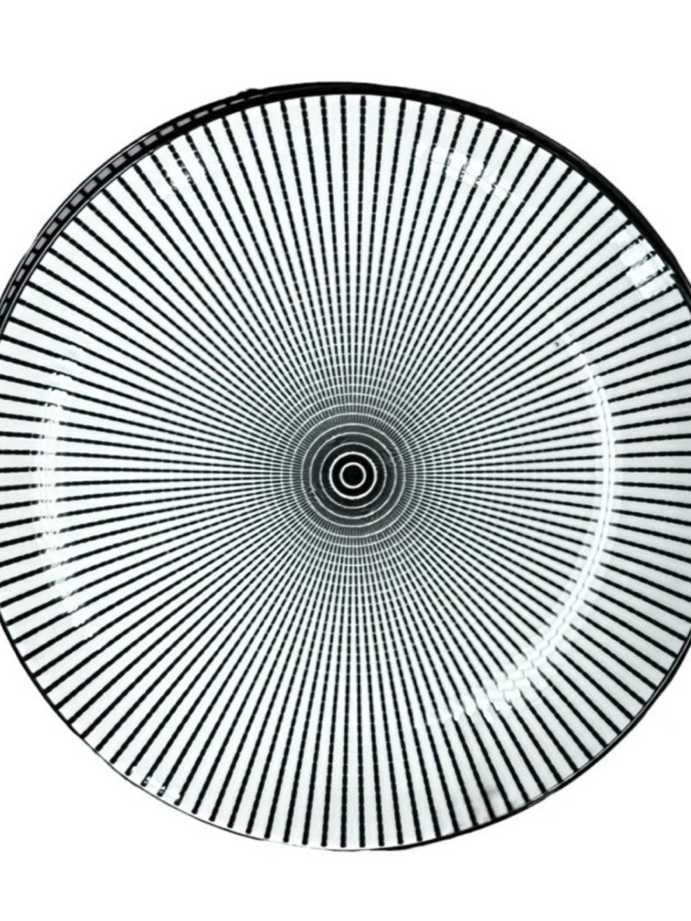 Set of 2 Royal Norfolk Optical Illusion Dash Salad Dish Plate Plates 7.5”